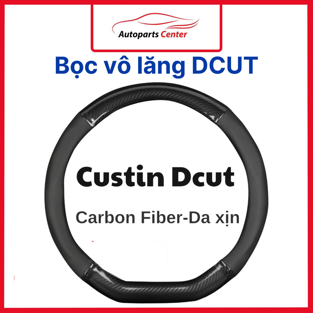 ฝาครอบพวงมาลัยหนังคาร์บอนสําหรับ Vinfast VF E34, VF8, VF9, VF5, VF3, VF6, VF7 Ford Territory, พวงมาล