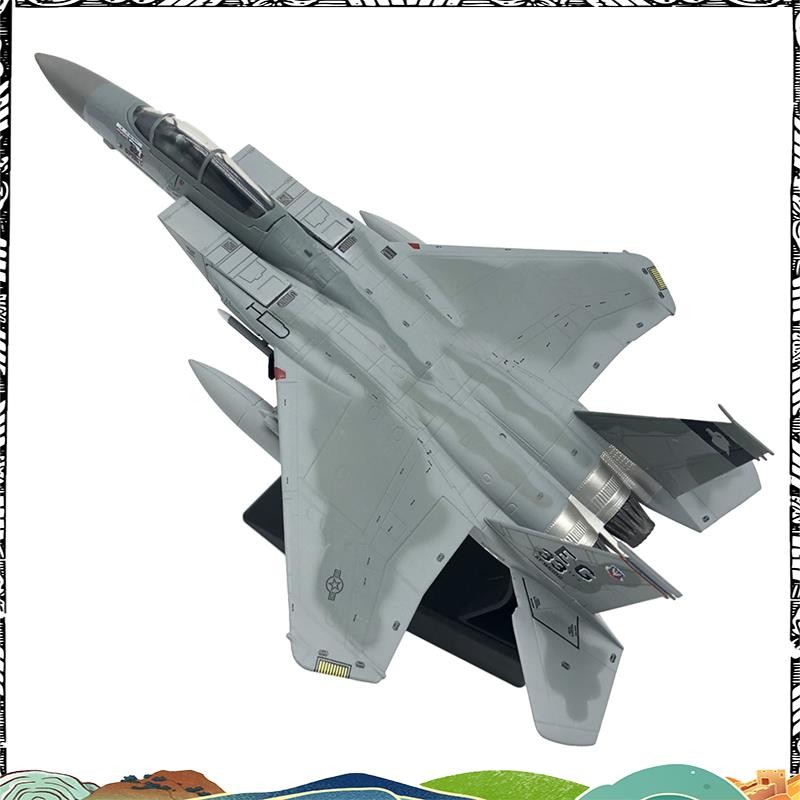 1/100 Scale Diecast เครื่องบิน F15 Eagle American Navy เครื่องบินสําหรับคอลเลกชันของขวัญห้องนั่งเล่น
