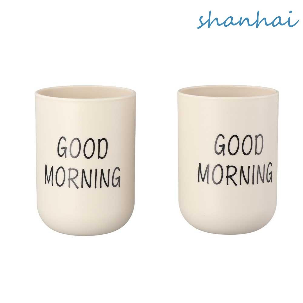 SHANHAI ซักผ้าถ้วยครัวเพื่อสุขภาพผู้ถือแปรงสีฟันพลาสติกนํากลับมาใช้ใหม่แบบพกพา Organizer ถ้วยท่องเที