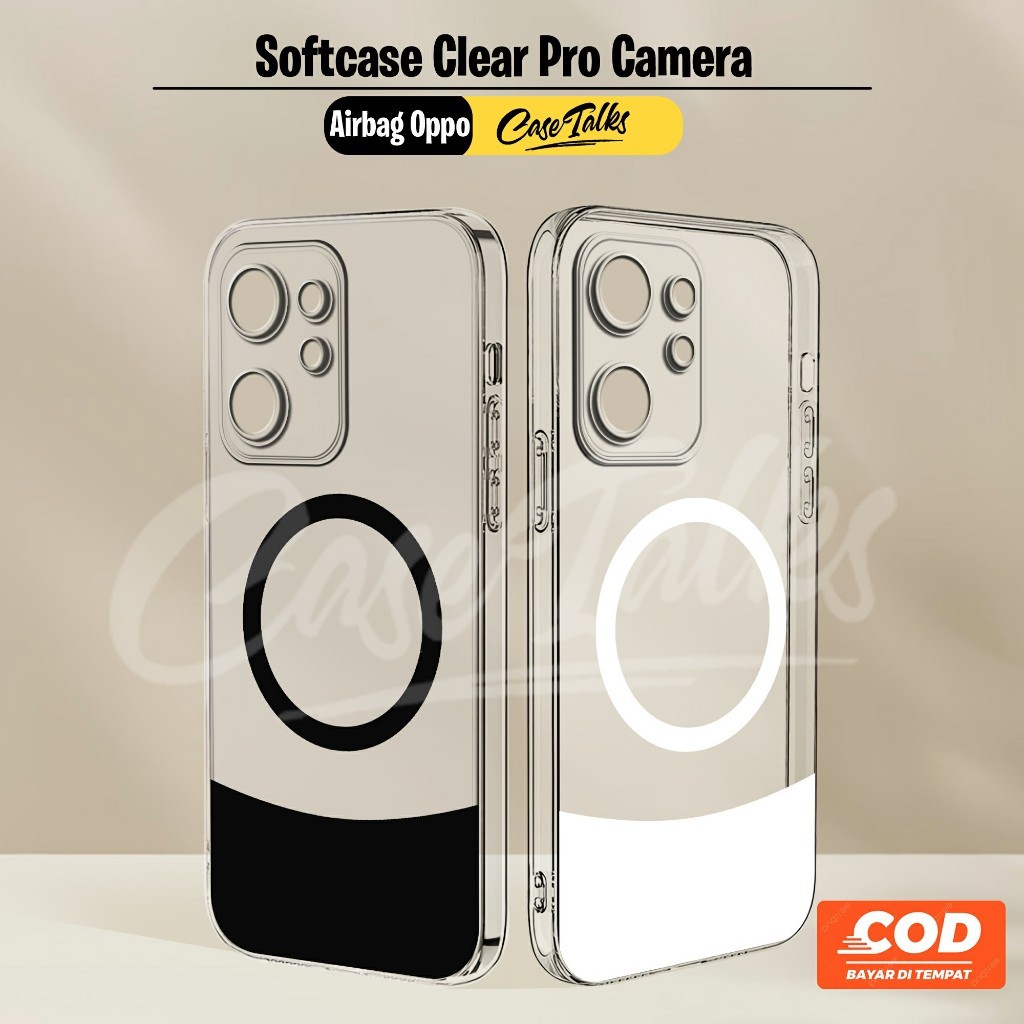 Softcase ถุงลมนิรภัยใส (Clear68) Oppo A16 A17 A18 A52 A53 A54 A54S A55 A57 A58 A74 A76 A78 A77S A95 