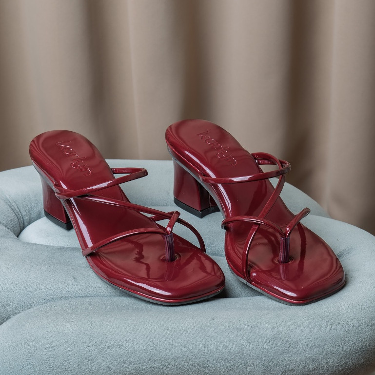 FIDERX Karlyn Meldi รองเท้าแตะรัดส้น 5 ซม. สําหรับผู้หญิง