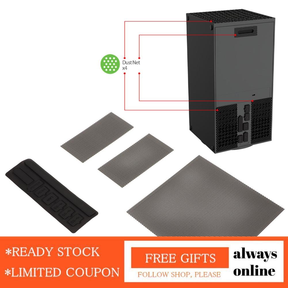 Alwaysonline AlwaysOnline การเปลี่ยนตัวกรองฝุ่นสำหรับซีรี่ส์ X 8 ปลั๊ก 4 PVC MESHS SET COVERS COVER 