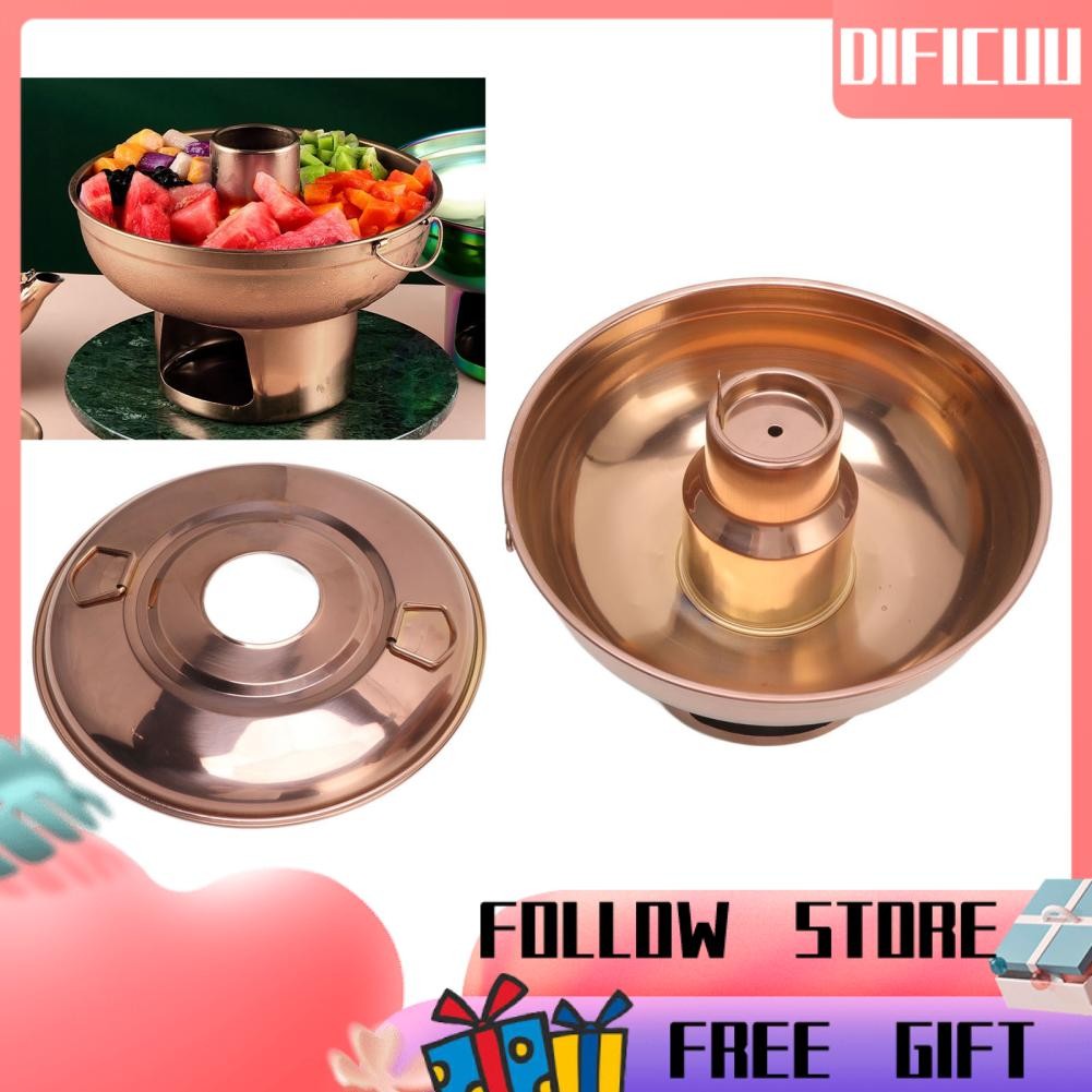 Dificuu-th DIFICUU-TH MUMUSUKI Chinese China Hotpot Hotpot Stainless Steel Meats Fondue Lamb Outdoor
