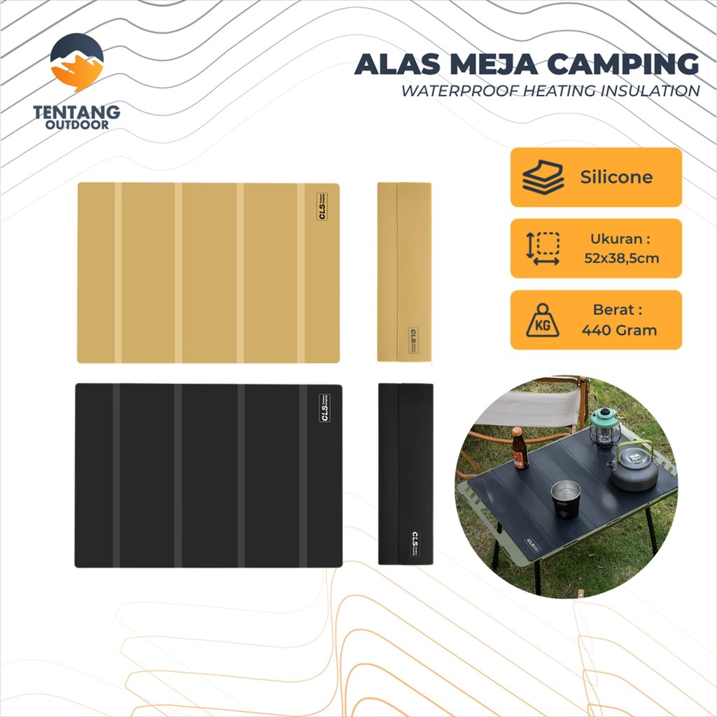 เสื่อโต๊ะพับกันน้ํา CLS โต๊ะพับกันลื่นแคมป์ปิ้งกลางแจ้ง