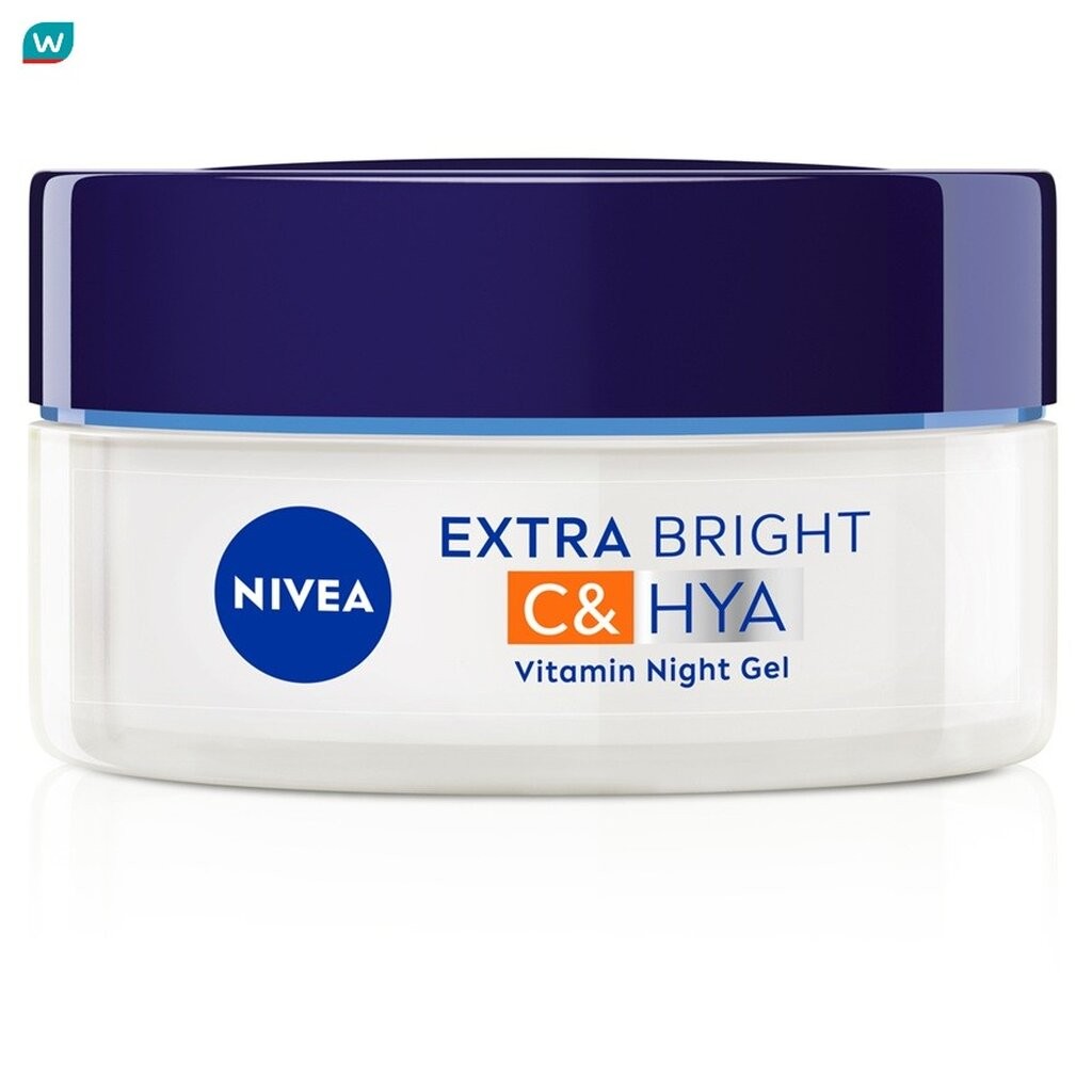 Nivea นีเวีย เอ็กซ์ตร้า ไบรท์ ซี แอนด์ ไฮยา วิตามิน ไนท์ เจล 50 มล.