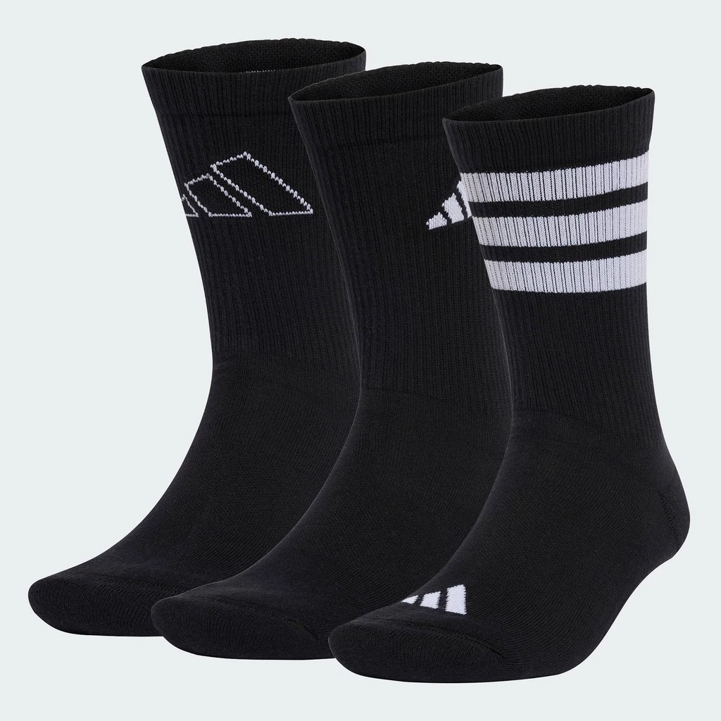 adidas ไลฟ์สไตล์ ถุงเท้า Logo (3 คู่) Unisex สีดำ JI6315