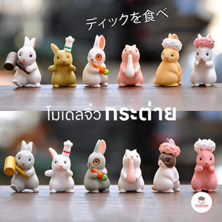 กระต่าย ตุ๊กตาจิ๋ว โมเดลจิ๋ว แต่งสวน ตุ๊กตาแต่งสวนจิ๋ว ตุ๊กต…