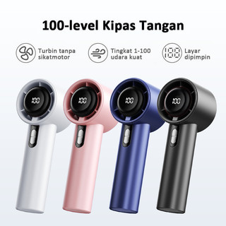 COD 2026 kipas angin portable kipas angin kecil mini kipas angin berdiri ori Kipas Angin Mini Portable kipas turbo kipas angin portable tahan lama 24 jam  Tangan Dapat dilipat 100 Gear Kipas Angin Genggam Portable portable kipas angi