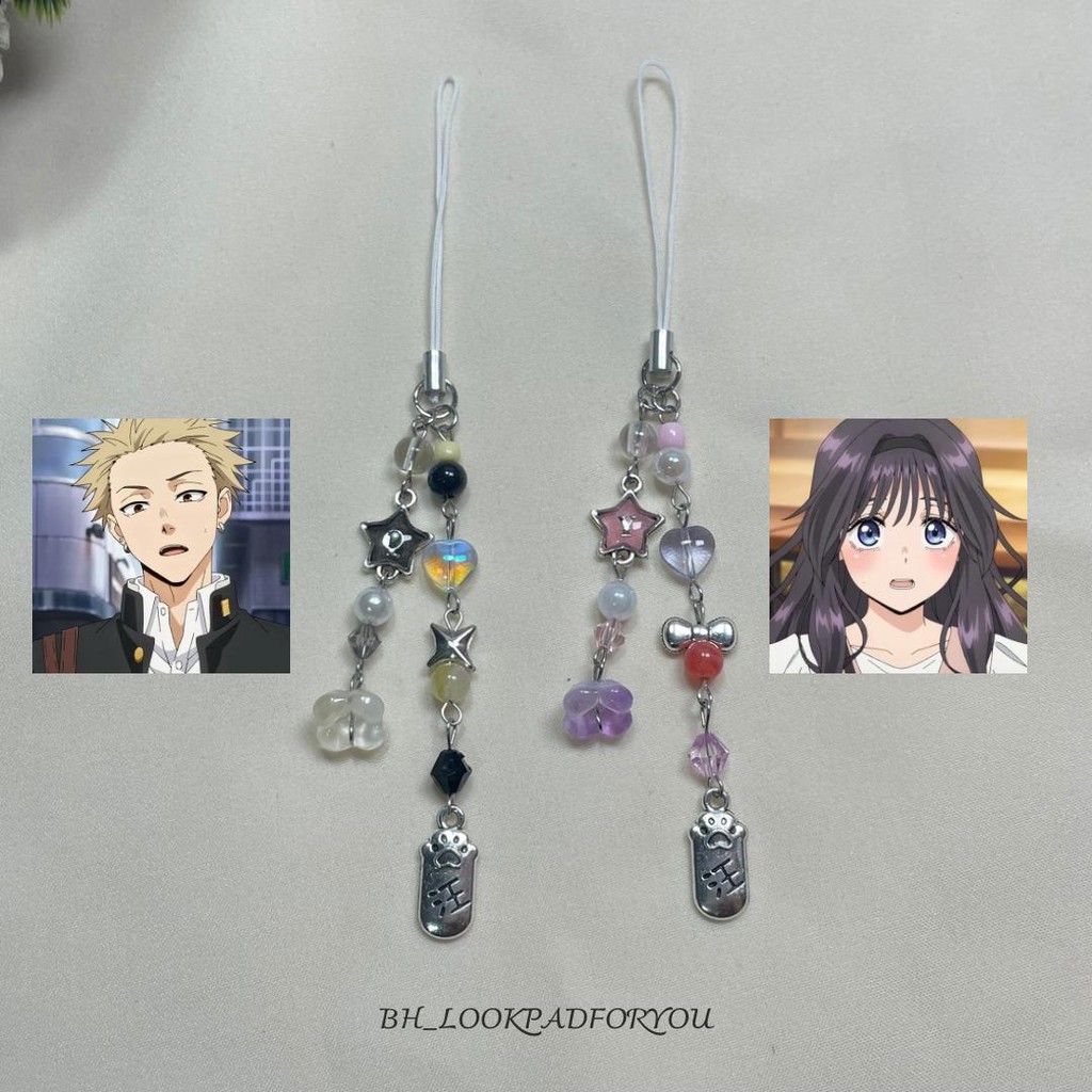 พวงกุญแจ จี้ห้อยโทรศัพท์ Rintarou&Kaoruko รินทาโร่&คาโอรุโกะ น่ารักๆ(ใส่ตัวอักษรเรซิ่นได้A-Zได้) *ใส่ตัวอักษรในหมายเหตุ*