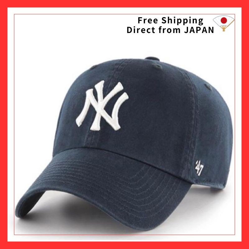 [47 Brand] 47 Clean Up NY Yankees Cap for Men and Women Low Profile Hat
