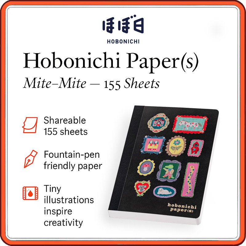 Hobonichi Yumi Kitagishi Collection – Weeks 2026 Planner & ‘Mite-Mite’ A6 Memo Pad | 155 Fountain-Pe