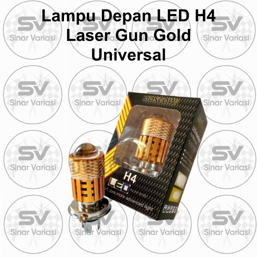 Black & Gold H4 หลอดไฟหน้า / Black & Gold H4 Bulb / Black & Gold H4 ไฟหน้า / H4 LED 2 โหมดสูงต่ํา 18