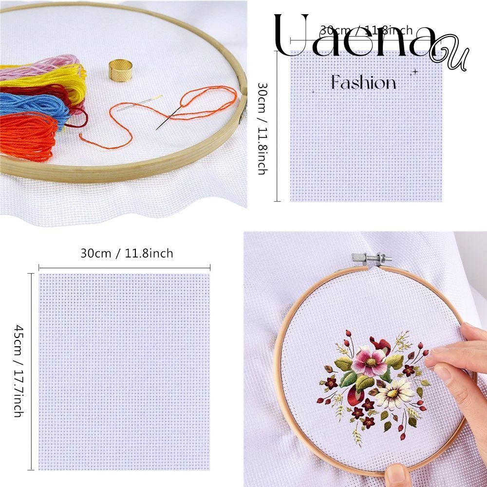 UAENAU Aida Cloth Craft Cotton เย็บปักถักร้อยผ้าใบปักครอสติช