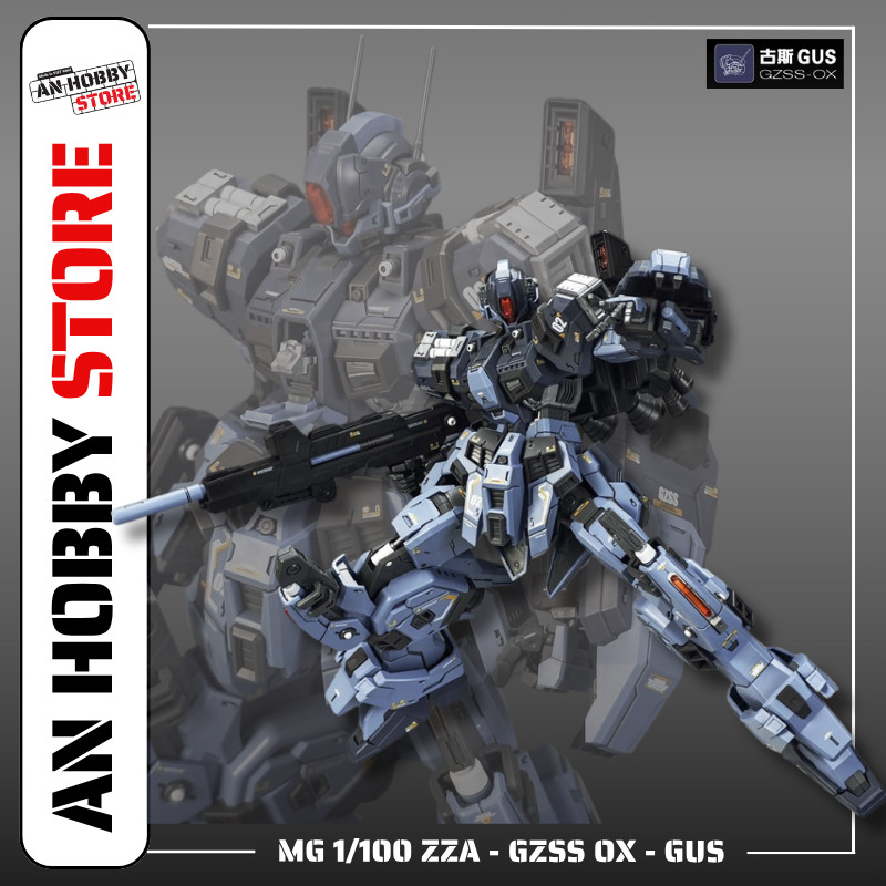 ASSEMBLY MODEL MG 1/100 ZZA - GZSS OX - GUS (มีเอฟเฟกต์, รูปลอกน้ํา, นักวิ่งใส)