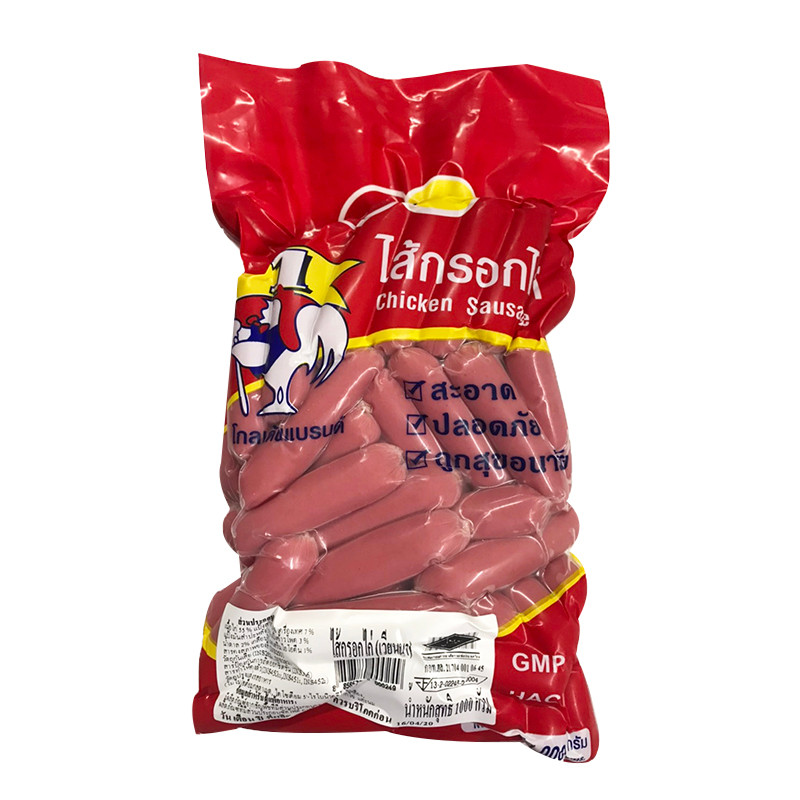 จีเอสบี ไก่ถือธง ไส้กรอกเวียนนา 1 กก. (GSB Vienna Sausage 1 kg)