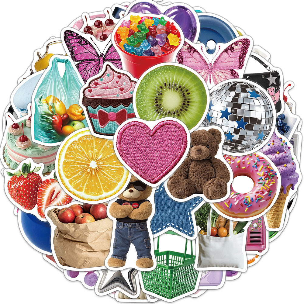 50PCS Y2K สติกเกอร์กันน้ํา Retro Decals สําหรับ Journal แล็ปท็อป Tumbler 2000s Nostalgic Aesthetic