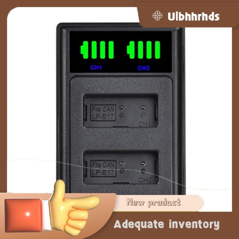 U1bhhrhds LP-E17 LP-E17 LCD Dual Battery Charger สําหรับ 250D 200D M3 M6 750D 760D T6i T6s 800D 8000