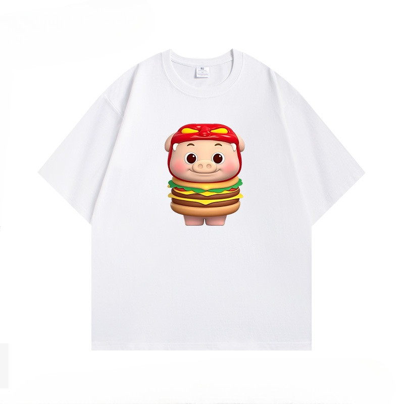 GG Bond Burger Fun Tee | Unisex Creative  Summer T-Shirt เสื้อยืด GG Bond ลายเบอร์เกอร์สุดกวน ดีไซน์