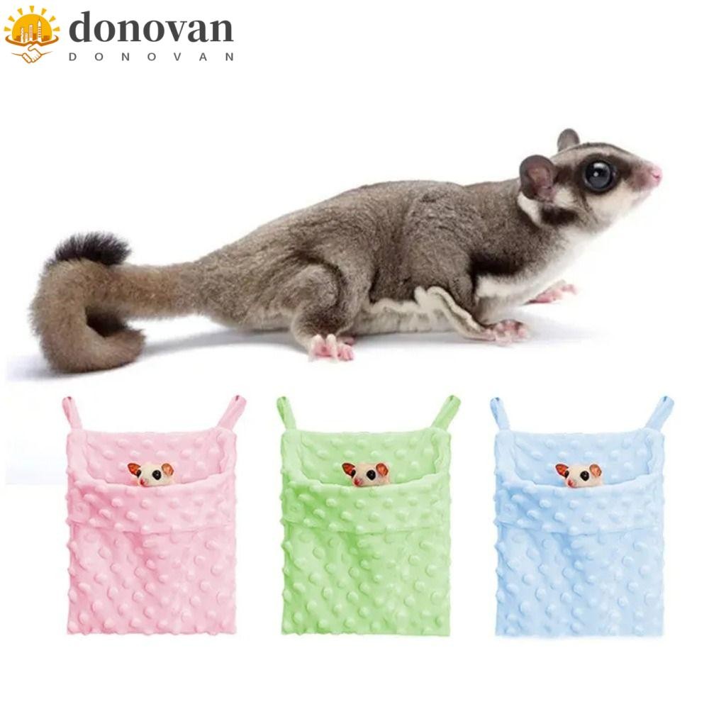 DONVAN ที่นอนสัตว์เลี้ยงขนาดเล็ก, Plush Soft Hamster Hangings Nest, Pet Accessories Swing Bag Warm C