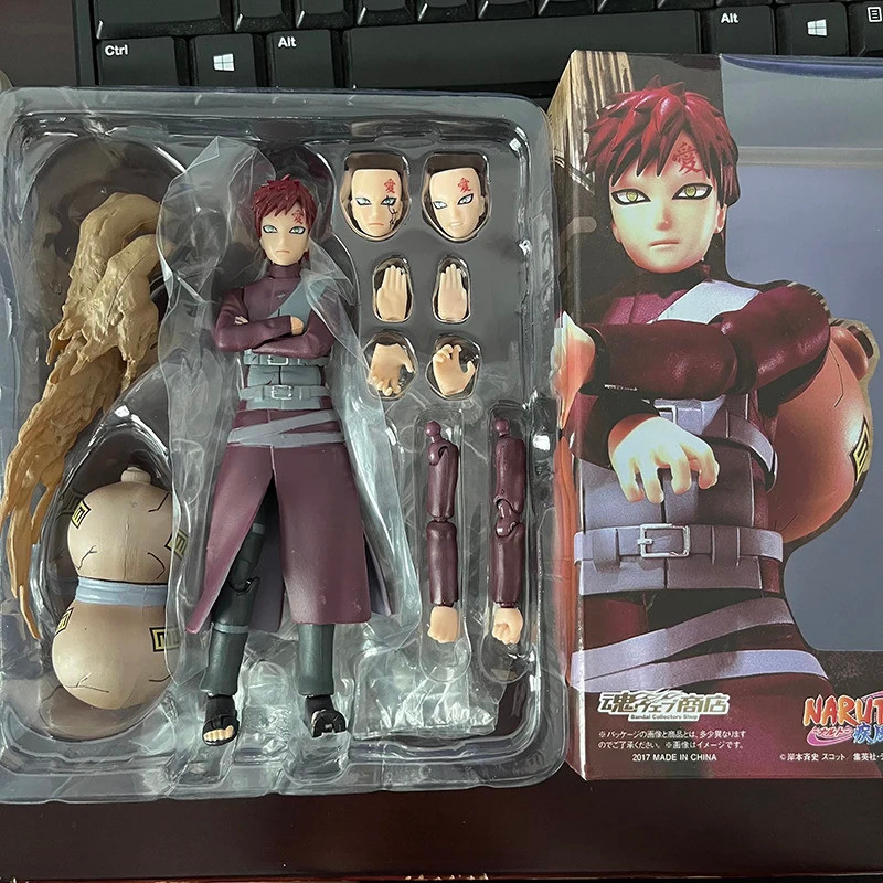 Shfiguarts Naruto Gaara Action Figure SHF Gaara Naruto อะนิเมะตกแต่งข้อต่อของเล่นเคลื่อนย้ายได้คอลเล