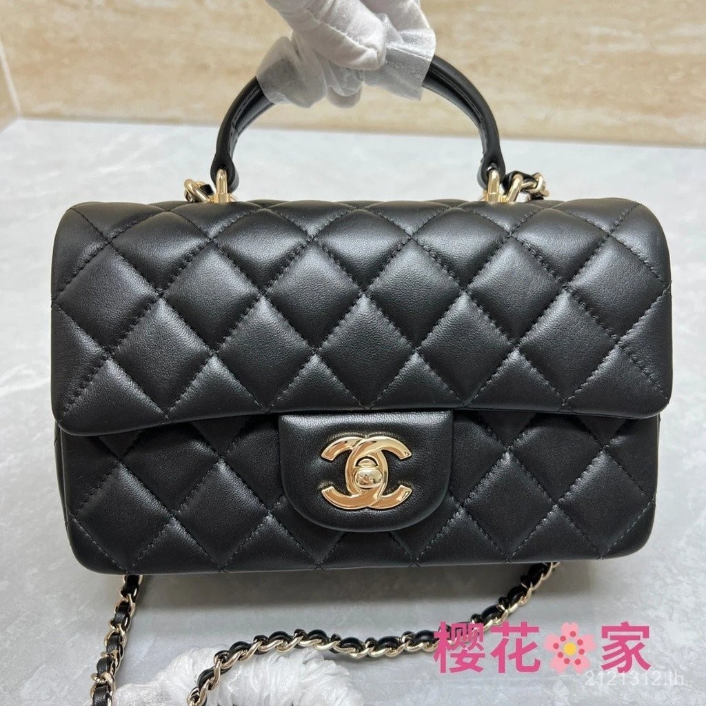 < Channel Niu Goods > cf mini handle Female Bag Shoulder Bag Messenger Bag Daigou Version Bag Apprai