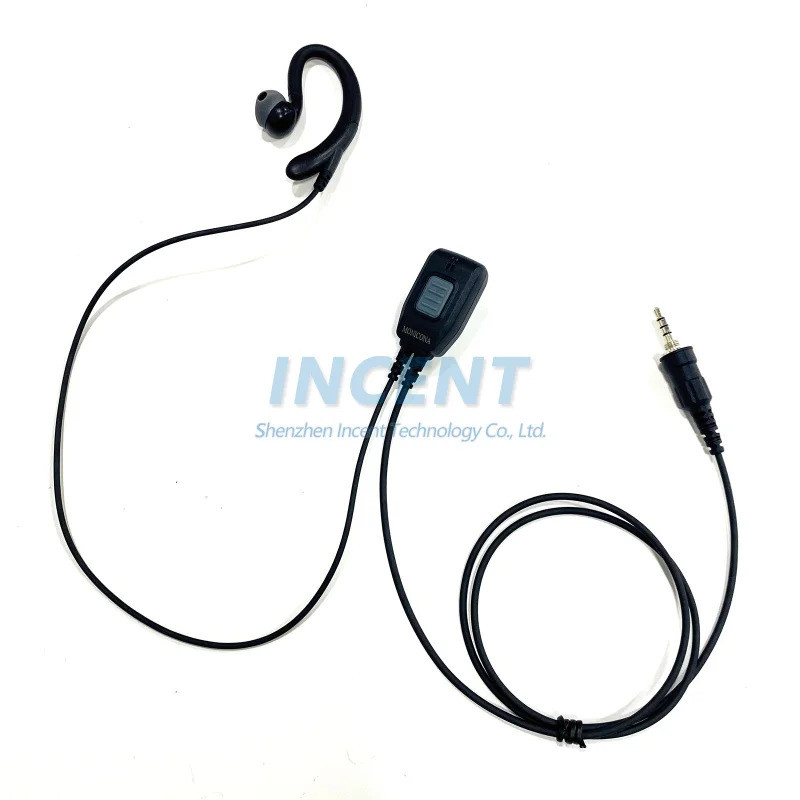 หูฟังกันน้ํา 3.5 มม. เปลี่ยน ICOM Earpiece พร้อมไมโครโฟน In-Line และ PTT สําหรับ IC-M25 IC-M36 IC-M3