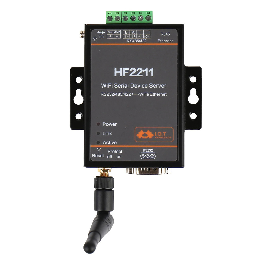 HF2211 Serial to WiFi RS232/RS485/RS422 ถึง WiFi/Ethernet Converter โมดูลสําหรับอุตสาหกรรมการส่งข้อม