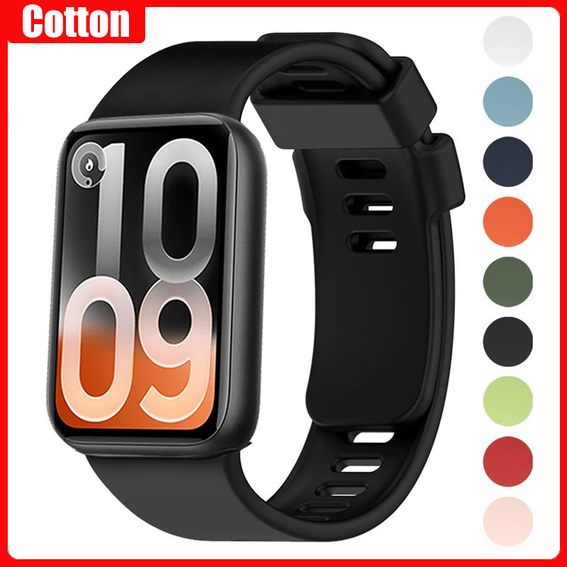 สายซิลิโคนสําหรับ Xiaomi Mi Band 10 Pro/9 Pro/8 Pro สําหรับ Redmi นาฬิกา 6/5/4 สร้อยข้อมือนาฬิกา Redmi นาฬิกา 6 อุปกรณ์เสริม