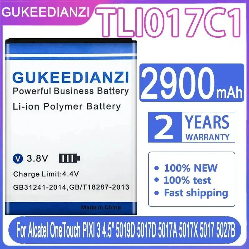 TLI017C1 แบตเตอรี่โทรศัพท์มือถือ 2900mAh สําหรับ Alcatel Onetouch Pixi 3 4.5" 5019D 5017D 5017A 5017