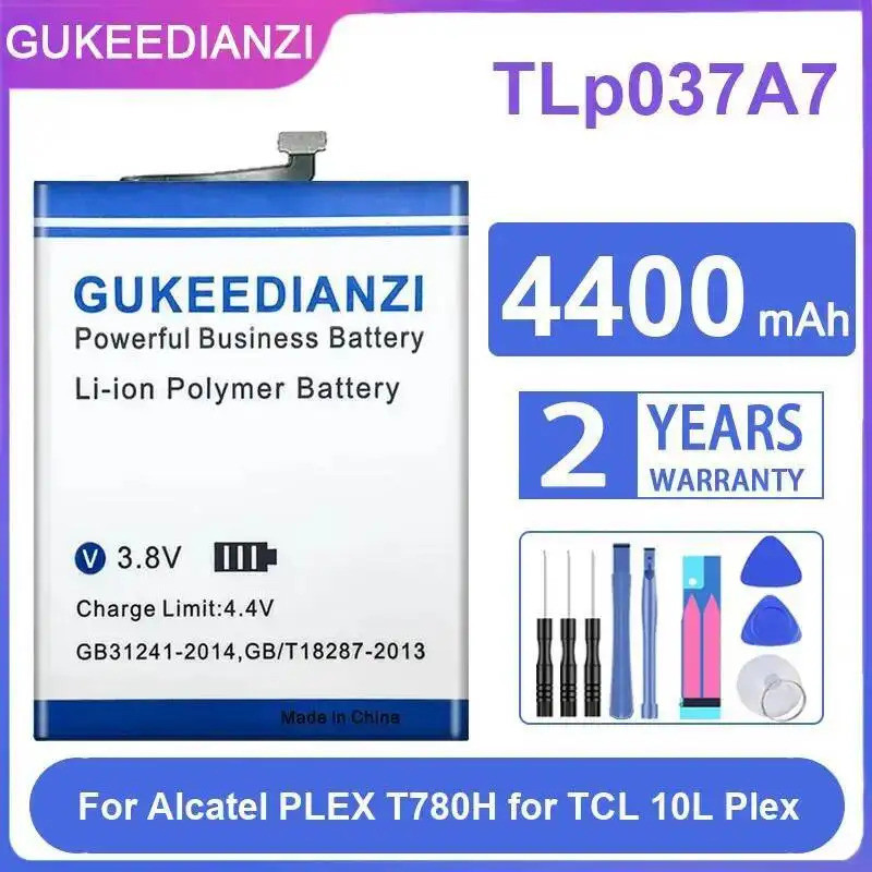 4400Mah แบตเตอรี่โทรศัพท์มือถือ Tlp037a7 เป็นมิตรกับสิ่งแวดล้อม Fast Charging สําหรับ Alcatel Plex T