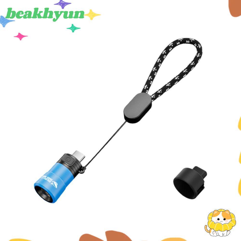 BYUN ไฟฉายพกพา, ไฟฉาย Led กันน้ําขนาดเล็ก, ไฟฉายพวงกุญแจพกพาแบบรีชาร์จขนาดเล็กกลางแจ้ง