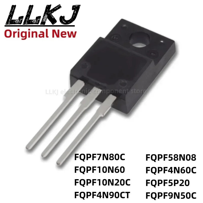 5pcs FQPF7N80C FQPF10N60 FQPF10N20C/4N90CT/58N08/4N60C/5P20/9N50C TO-220F ทรานซิสเตอร์