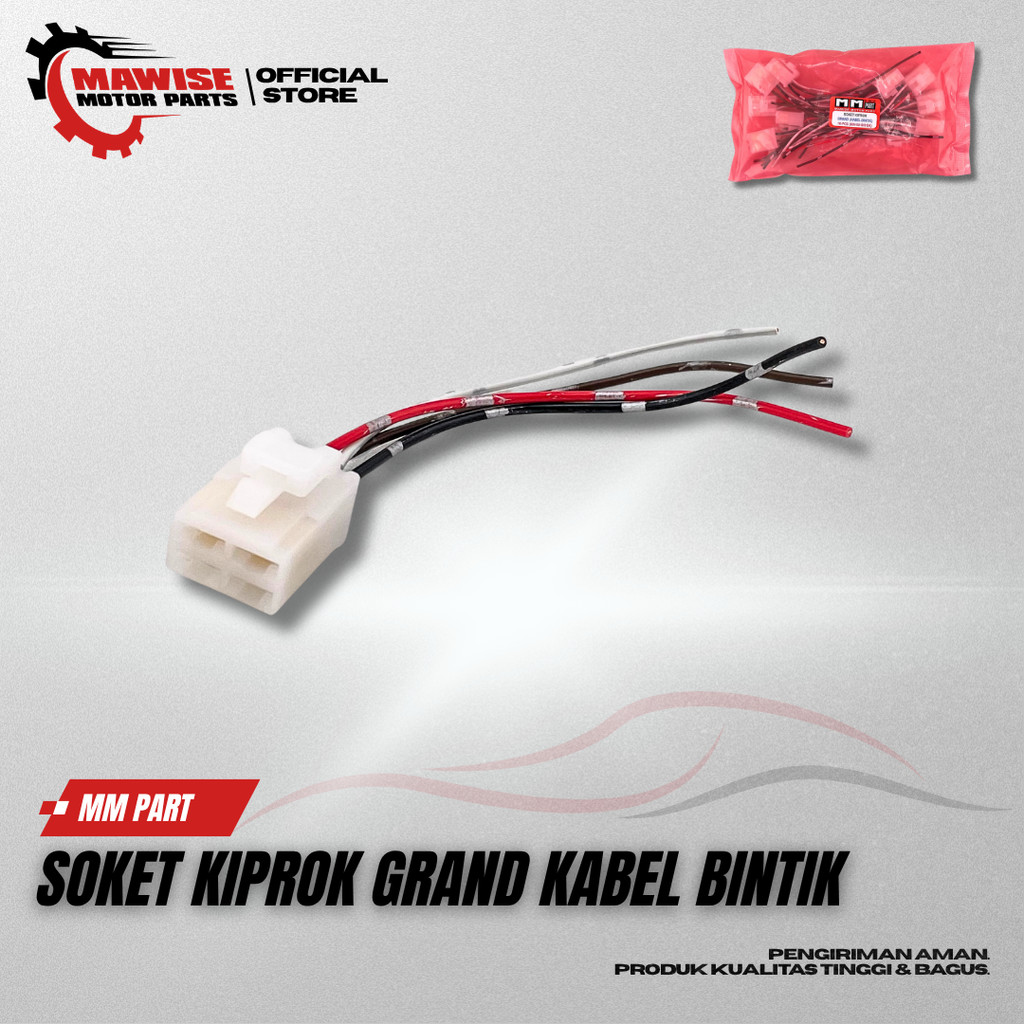 GRAND KIPROK SOCKET SPOT CABLE - HONDA GRAND KIPROK REGULATOR SOCKET 4 PIN COMPATIBLE