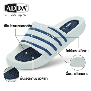 🚚ส่งตรงโรงงาน🚀✨ ADDA รองเท้าแตะแอ้ดด้า แบบสวมลายริ้วรุ่นสุดฮิต รุ่น3T15M ไซส์ 4-10 มีของพร้อมส่ง