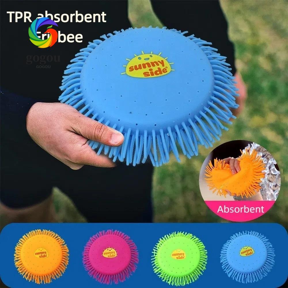 GOGOU Water Flying Disc, Stress Relieving Floatable Soft Flying Saucer, Infinite Fun TPR Outdoor Fly