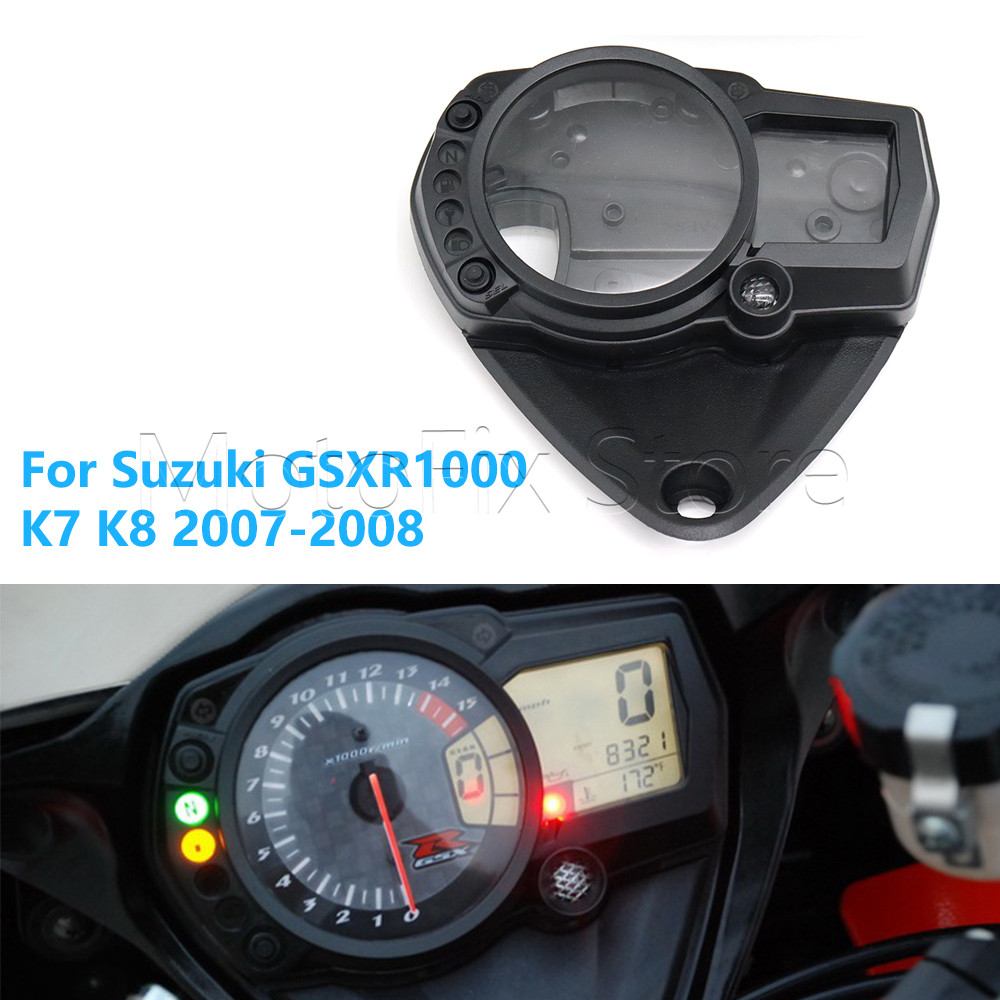 รถจักรยานยนต์ Speedometer Tachometer Gauge ฝาครอบเครื่องมือสําหรับ Suzuki GSXR1000 GSXR-1000 GSXR 10