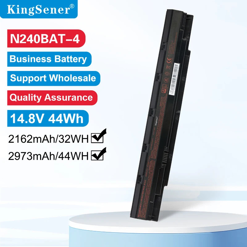 Kingsener 14.8V N240BAT-4 แบตเตอรี่แล็ปท็อปสําหรับ CLEVO N250LU N250JU N240BU N240JU สําหรับ Sager N