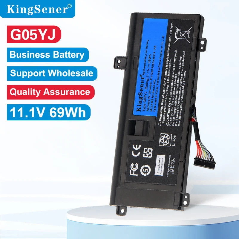 KingSener G05YJ แบตเตอรี่แล็ปท็อปสําหรับ DELL Alienware 14 A14 M14X R3 R4 Series P39G Alienware 14D-