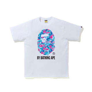 ⚡พร้อมส่ง⚡เสื้อยืดลำลอง พิมพ์ลาย BAPE Ape Head สไตล์คลาสสิก แฟชั่นสำหรับผู้ชาย และผู้หญิง มีหลายสีให้เลือก