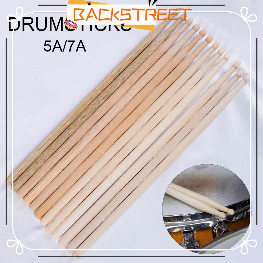 BACKSTAGEREAT Drum Sticks, Wood 5A/7A Drumsticks, Classic Oak Maple Instrument Accessories Drum