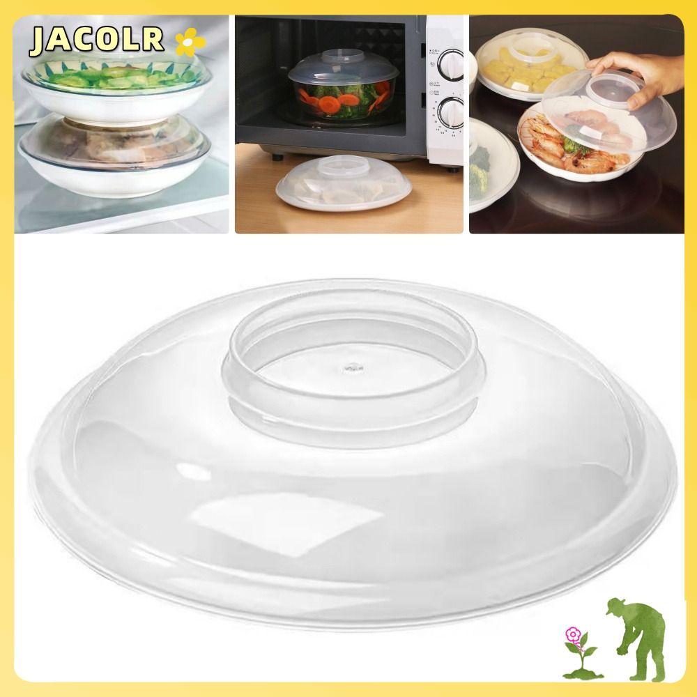 แจ็คเลอร์ 1ชิ้นไมโครเวฟสาดน้ําปก,ชามฝาสดที่มีหลุมไมโครเวฟความร้อนฝา,ทนอุณหภูมิสูงป้องกันน้ํามันเก็บรักษาความร้อนสาดจานปก