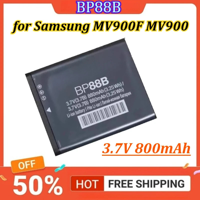 BP88B 3.7V 800mAh แบตเตอรี่กล้องสําหรับ Samsung MV900F MV900 แบตเตอรี่