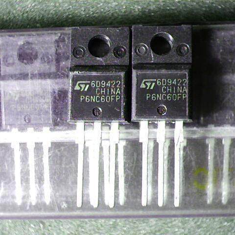 P6NC60FP Field Effect Tube STP6NC60FP 6A600V ยี่ห้อใหม่แท้