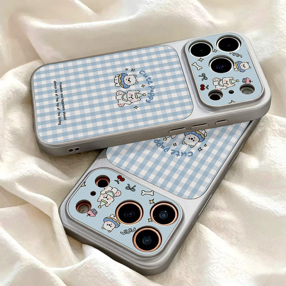 ตุ๊กตาหมีติดโบว์ เคส For iPhone 13 11 17 15 16 12 14 Pro Max 15promax เคสโทรศัพท์หนังแกะ เคสโทรศัพท์ เคสมือถือ Case