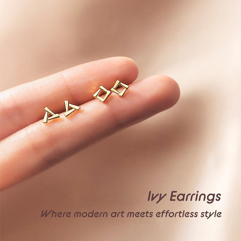 Ivy Earrings ต่างหูเงินแท้ S925 [MERCELO]
