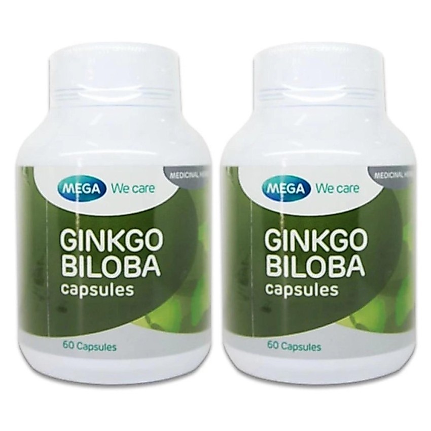 =Mega We Care Ginkgo Biloba 60 เม็ด (1 กระปุก) เมก้า วี แคร์ สารสกัดจากใบแป๊ะก๊วย