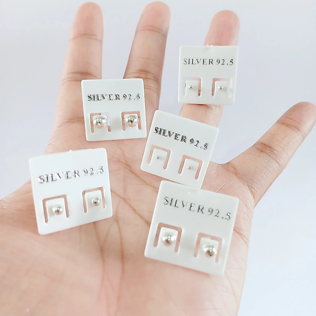 ต่างหูเงินแท้ Pin Earrings 92.5% (หมุด)