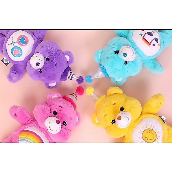 (ลดล้างสต๊อกไม่มีตำหนิ) Care Bears Birthday รุ่นพิเศษตาแก้ว ตุ๊กตาแคร์แบร์ เกาหลีแท้100%