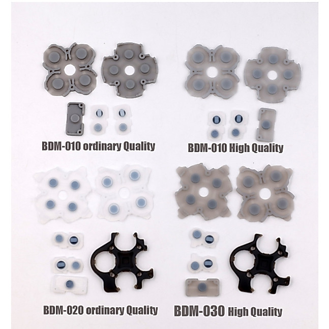 1 ชุด V1.0 V2.0 V3.0 สําหรับ Sony PS5 ยาง Conductive LR ปุ่มสําหรับ PS5 Controller ซิลิโคน ABXY D-Pads