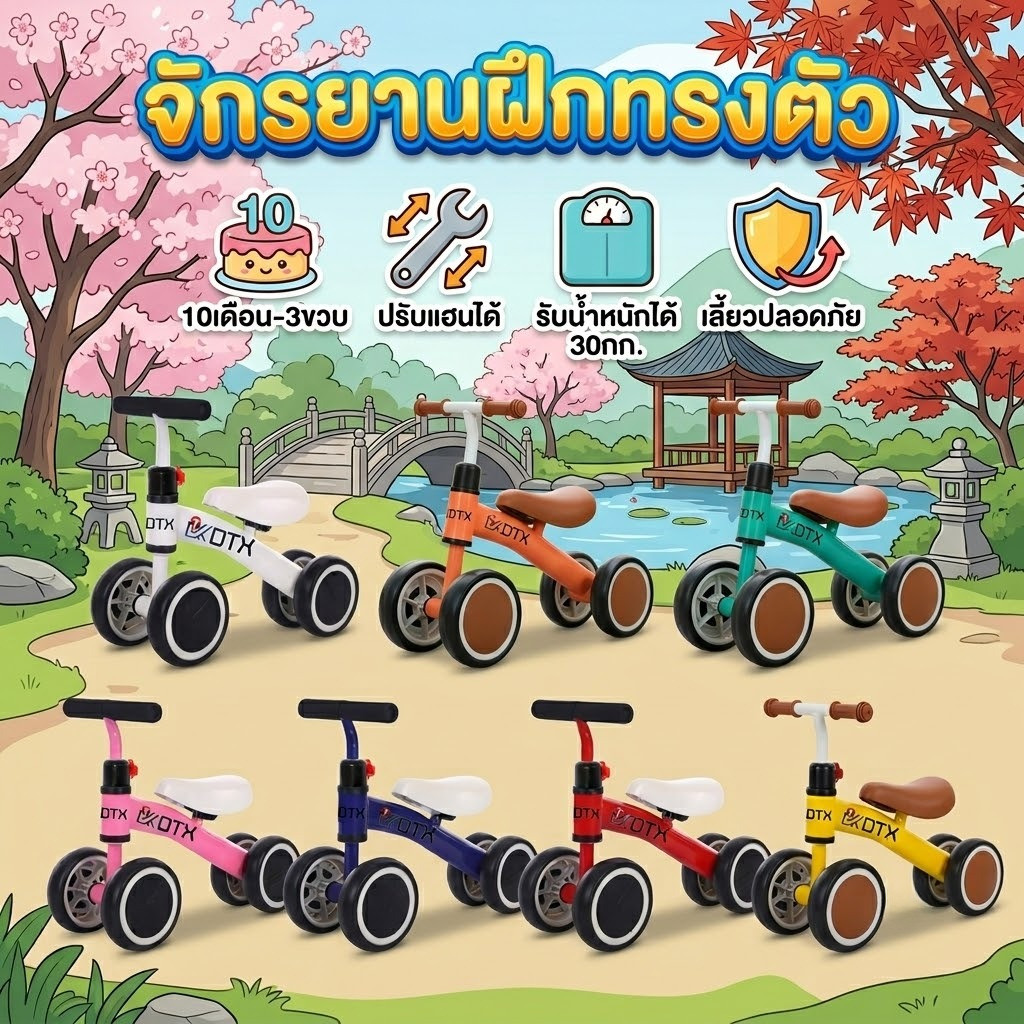 CH96shop รถบาลานซ์ เด็ก จักรยานสมดุล จักรยานมินิ จักรยานทรงตัว จักรยานขาไถมินิ ของเล่นเด็ก
